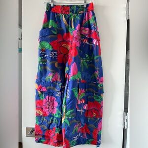 NEW FARM Rio Tropical Postcard Cargo Pants - Size S